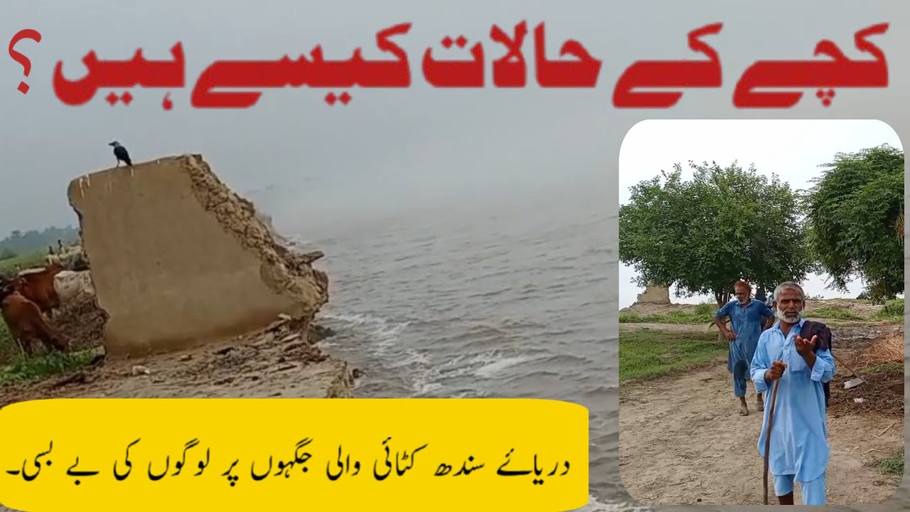Kachay k halat kise hain | darya sindh m katai wali jagon per logo ki bebase | کچے کے حالات