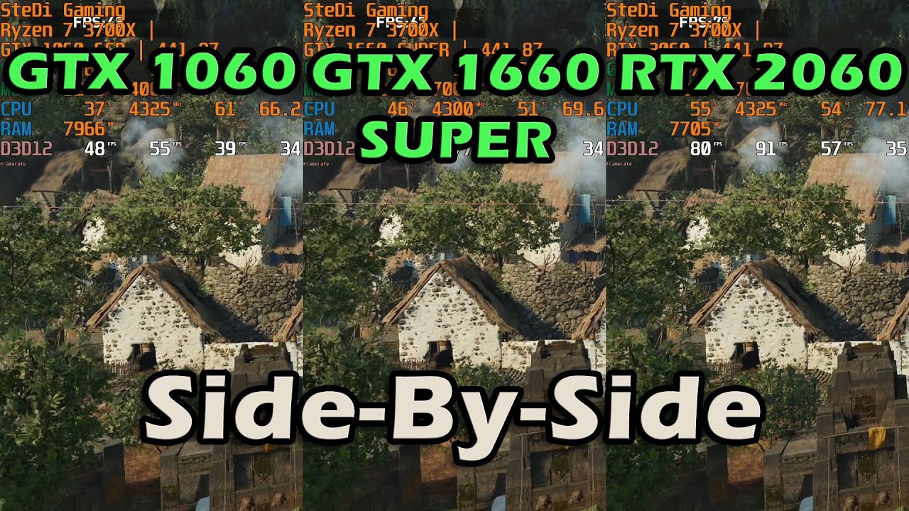 GTX 1060 6GB vs. GTX 1660 SUPER vs. RTX 2060