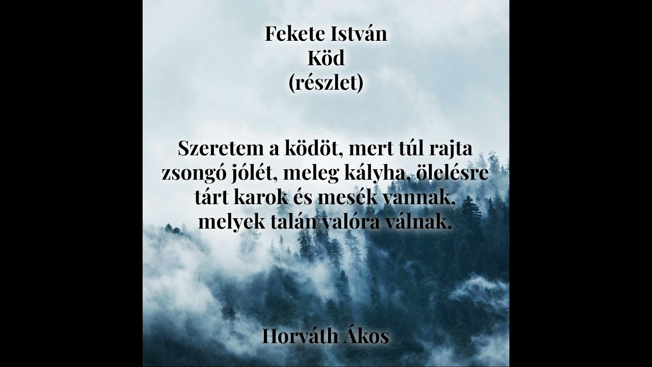 Fekete István Köd (részlet)  