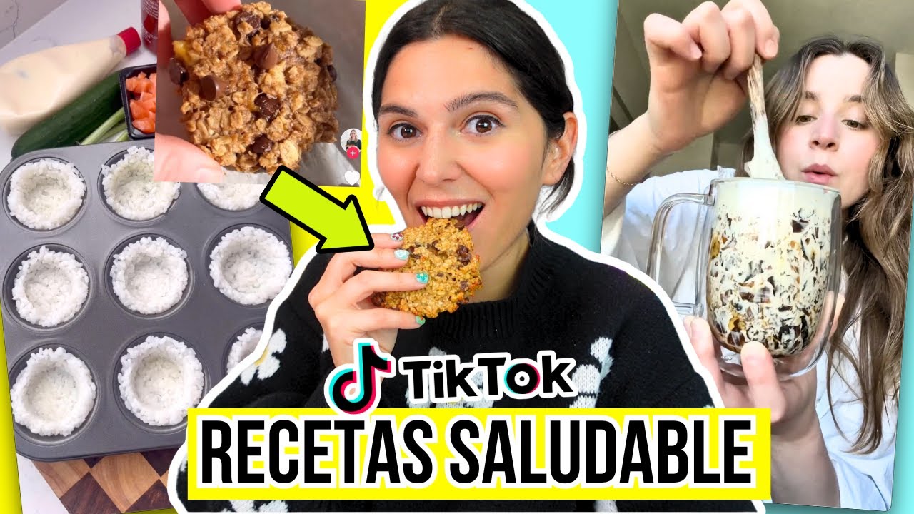24 HORAS Comiendo RECETAS FACILES y SALUDABLES de TIKTOK!
