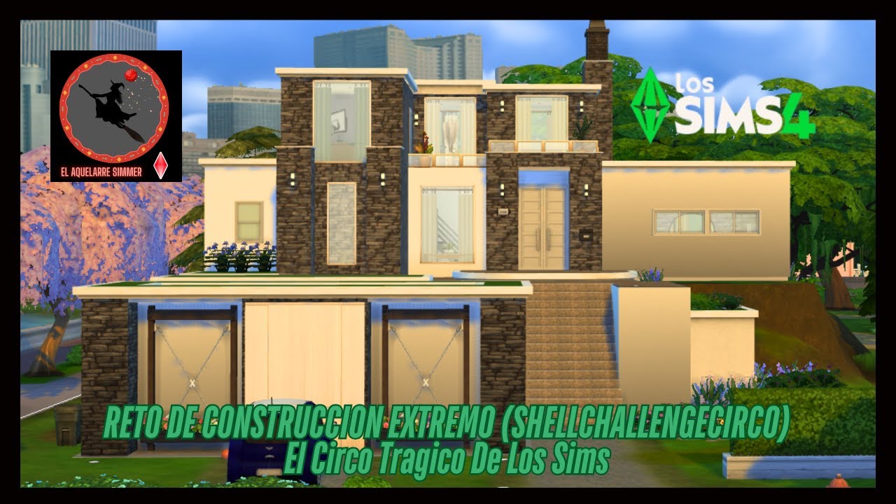 RETO DE CONSTRUCCIÓN EXTREMO SHELLCHALLENGECIRCO El Circo Trágico De Los Sims