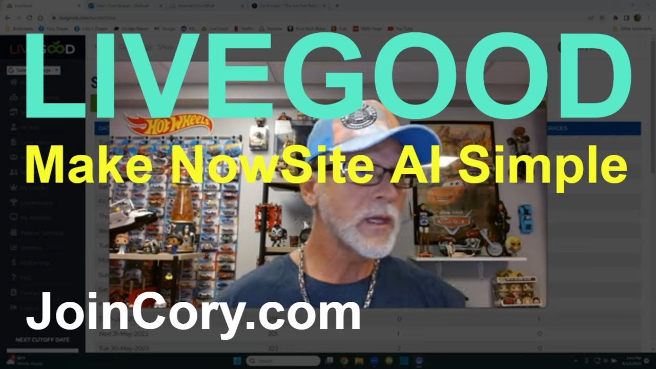 LiveGood NowSite AI Log-In, Search, Email or Facebook, Done!