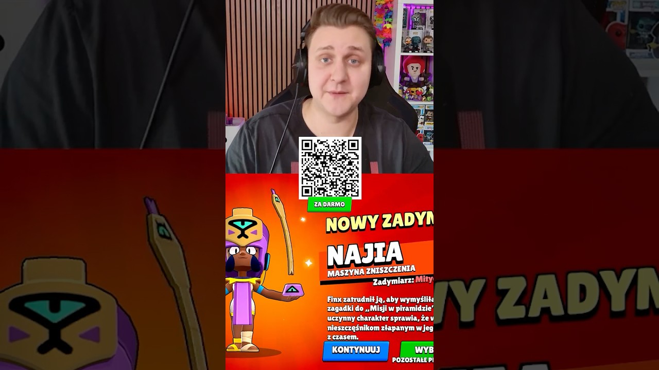 Odbierz NAJIA BOX *ZA DARMO* z KODU QR i ODBLOKUJ JĄ ZA FREE! #kodqr #brawlstars #najia