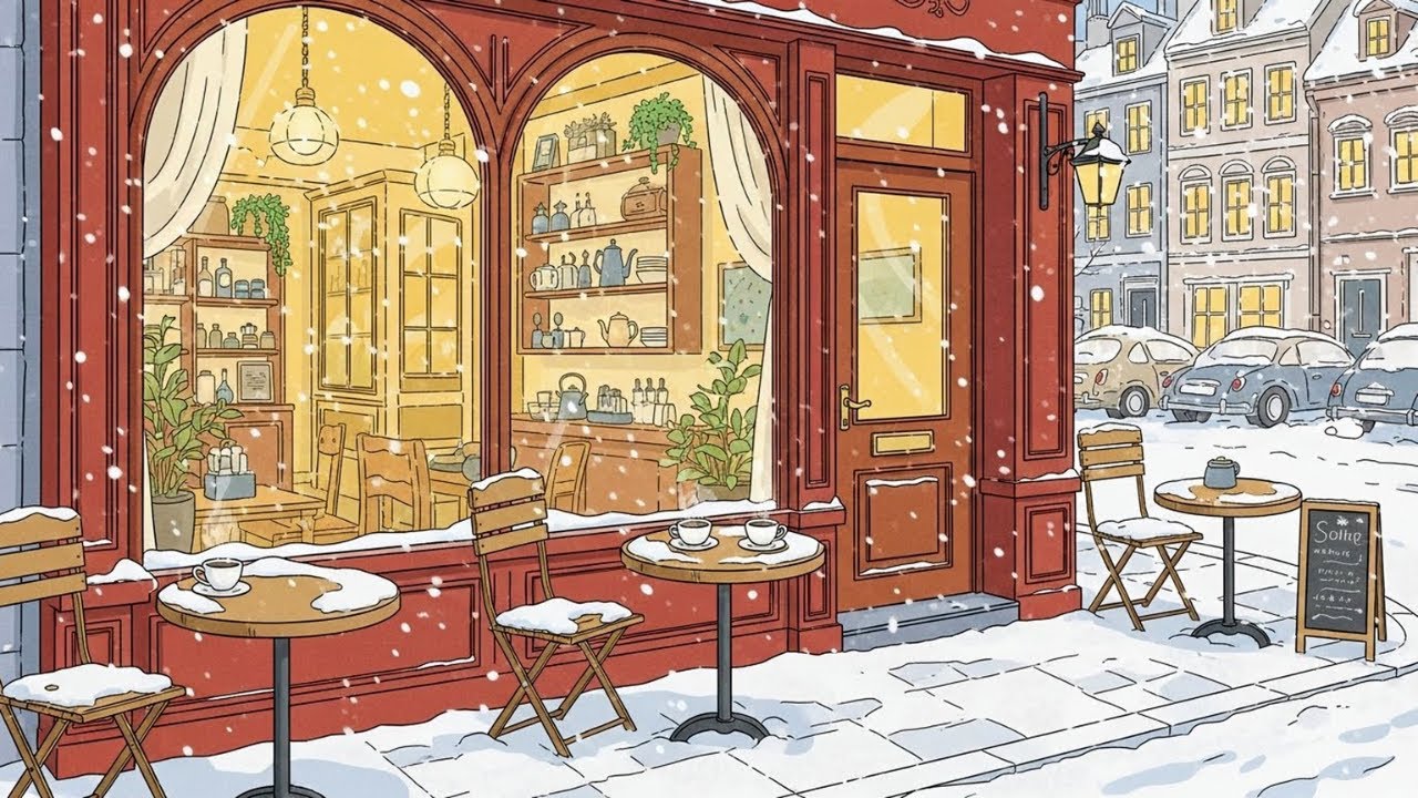 Winter Walk & Coffee ☕ Chill Lofi Hip Hop ❄️Background Beats for Focus, Study & Relax [ Lofi Vibes ]