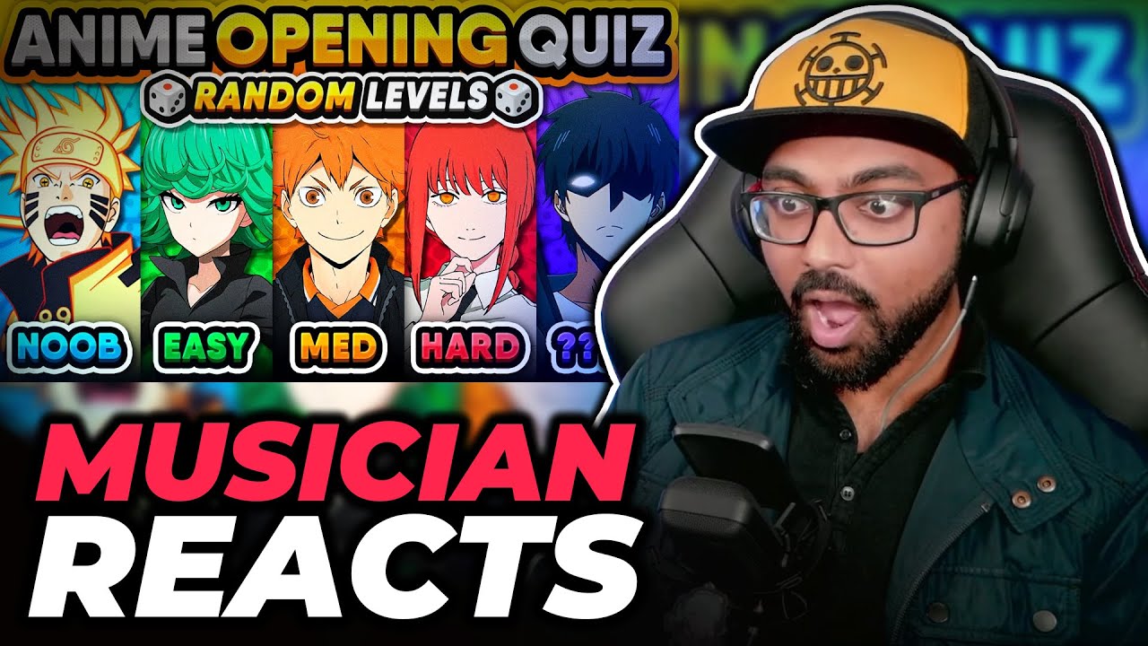 ANIME OPENING QUIZ 🎶🎲 [Random Levels] Guess the Anime Opening 🔥 Reaction! Musician Reacts!