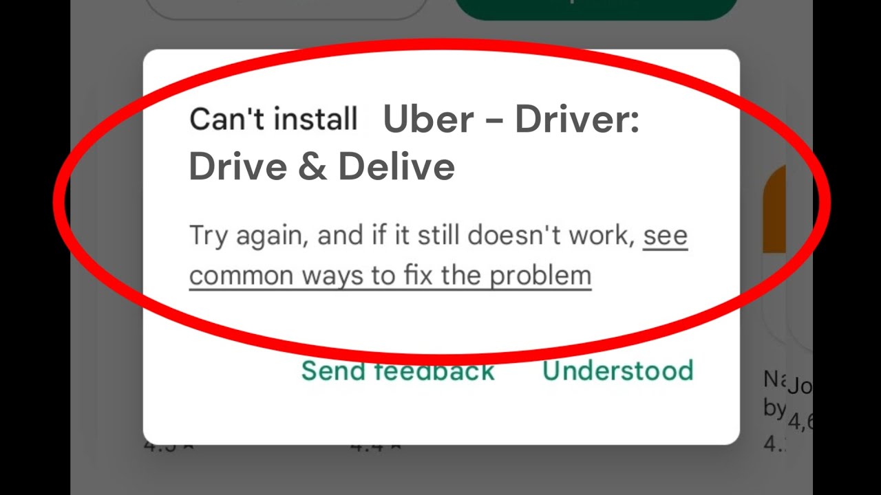 Can't install Uber Driver Drive & Delive App Google Play store Not Download Problem solve