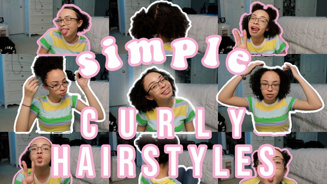 My Favorite SIMPLE Short Curly HAIRSTYLES | aliyah simone