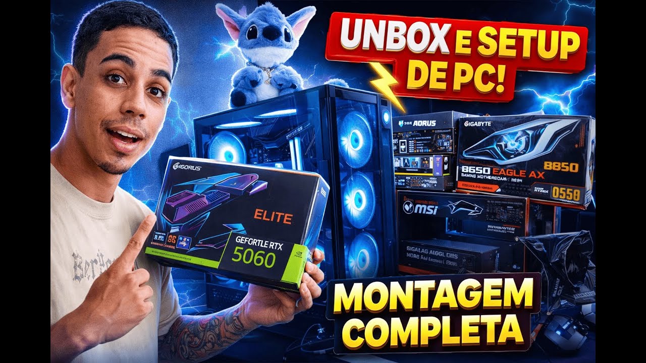 UNBOXING PC GAMER 🔥 | As MELHORES peças custo-benefício?