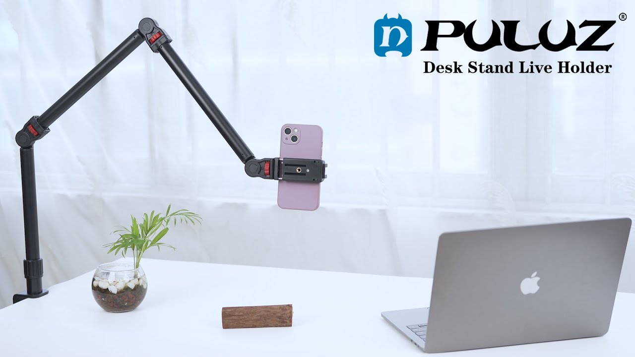 PULUZ Overhead Camera Mount C-Clamp Desk Stand Live Holder