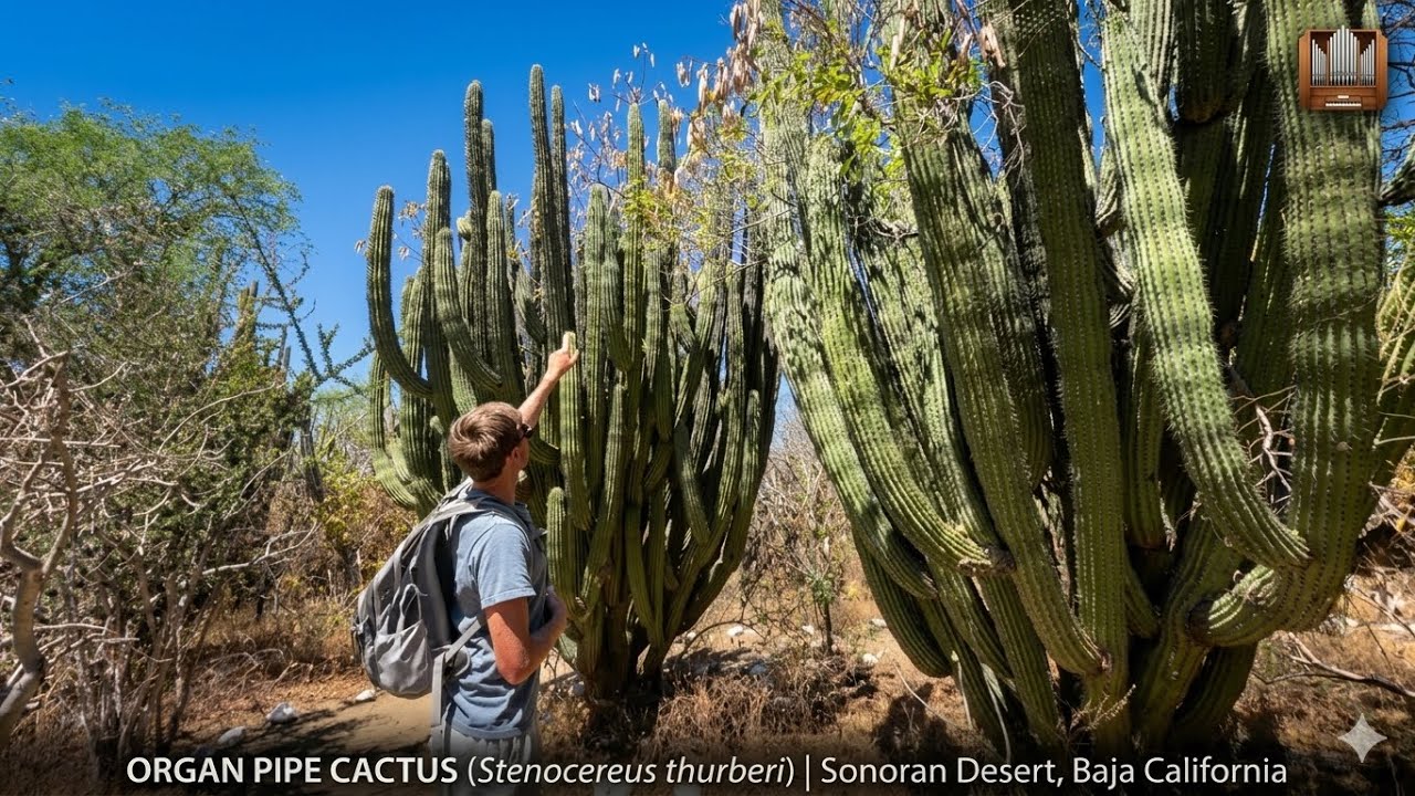 This Giant Desert Cactus Looks Like a Pipe Organ (Stenocereus thurberi)