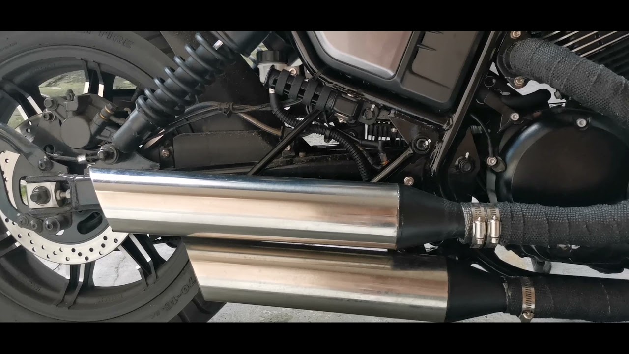 Sound Benelli Keeway 250fi V-twin custom exhaust