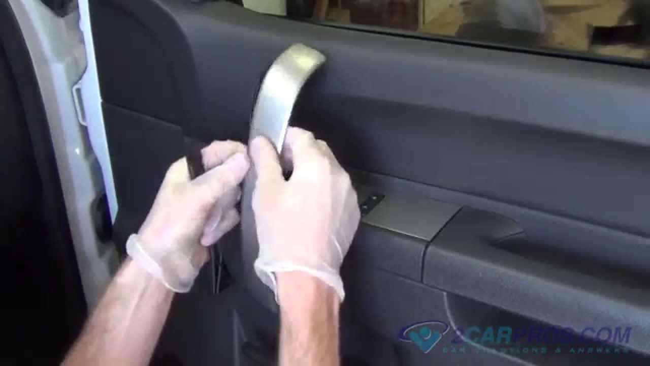 Снятие панели передней двери и замена динамика Chevrolet Silverado 2007-2013