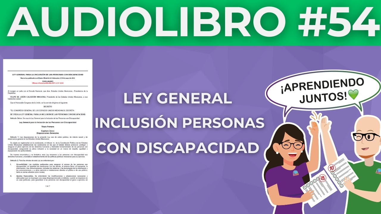 Resumen LEY GENERAL INCLUSIÓN PERSONAS DISCAPACIDAD Admisión Vertical Horizontal Examen USICAMM 2025