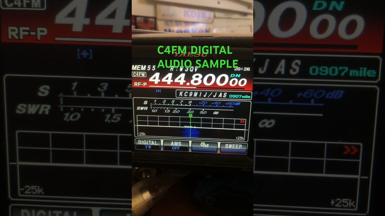 Yaesu C4FM Audio through Repeater 