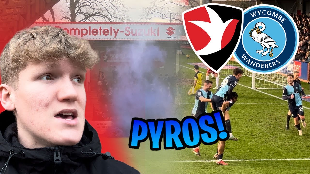 PYROS AND A DISAPPOINTING PERFORMANCE | Cheltenham Town Vs Wycombe Wanderers Matchday Vlog