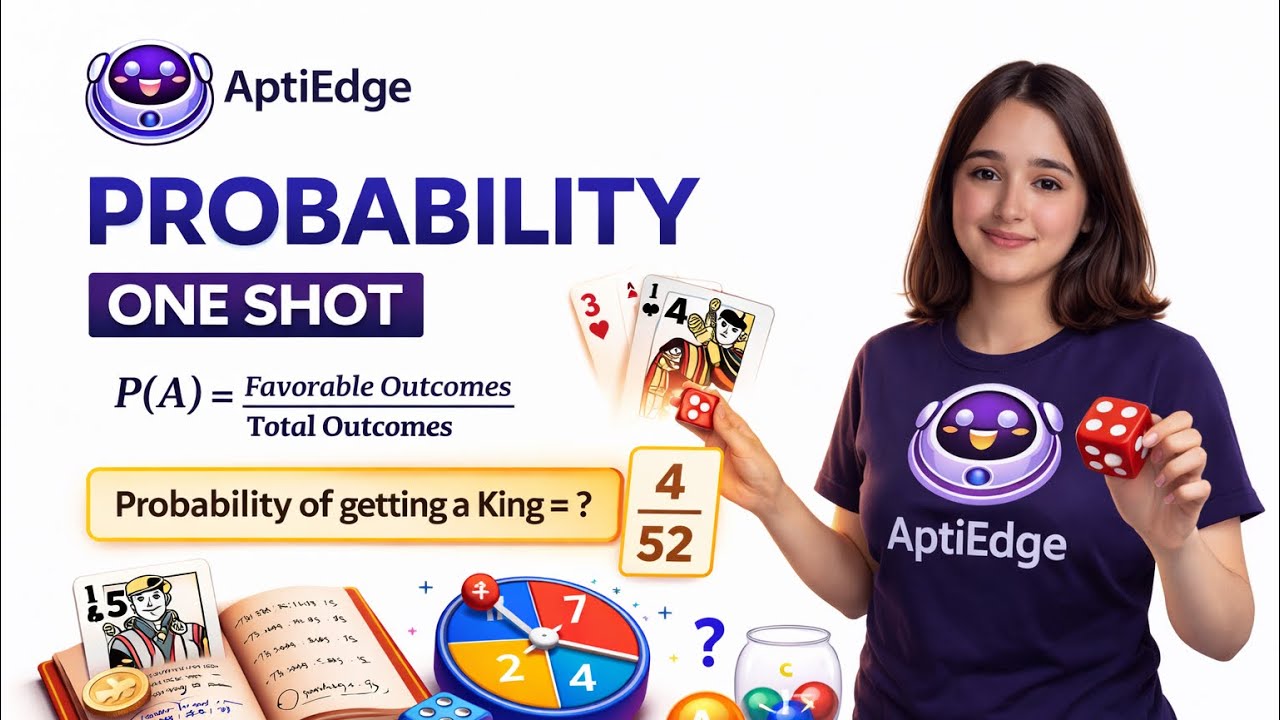Probability | One Shot | Quantitative Aptitude | AptiEdge