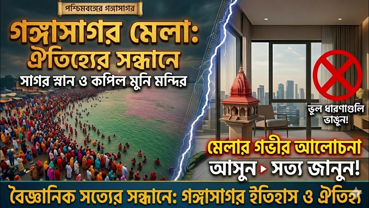 Ganganagar Mela - গঙ্গাসাগর মেলা - কপিল মুনি মন্দির | Rural Bengal Fair & Traditions... 