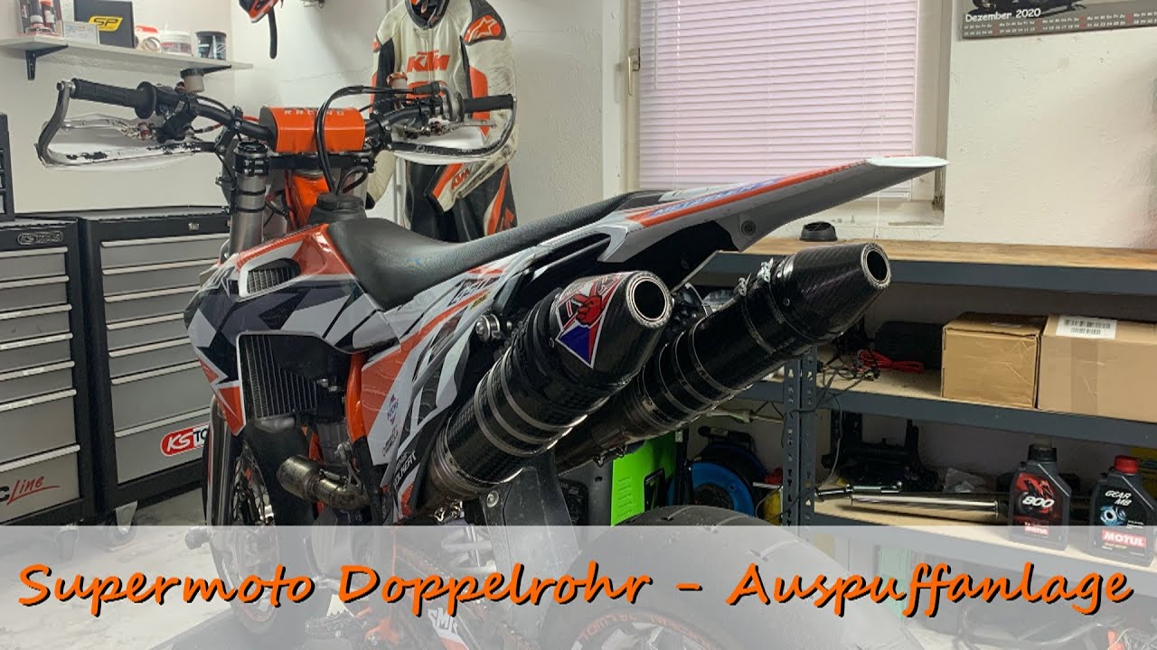 Der Traumauspuff einer jeden Supermoto // DVR Duplex // Doppelrohr - Auspuffanlage // Tuning