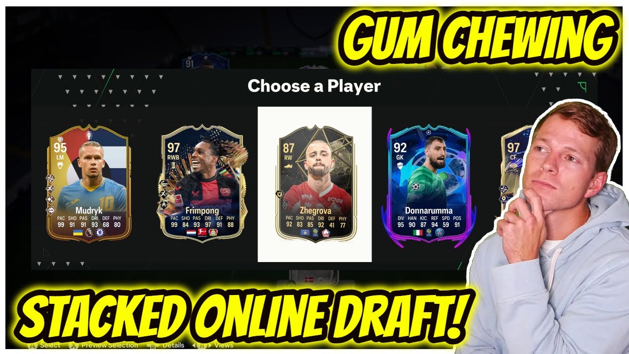 FC 24 ASMR | Stacked Online Draft 👀 - Gum Chewing & Whispering