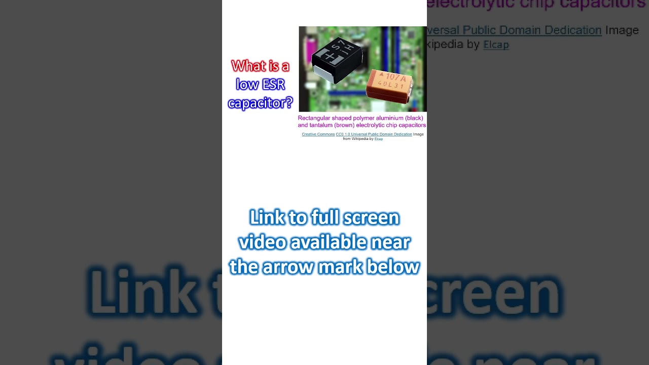 Что такое конденсатор с низким ESR?