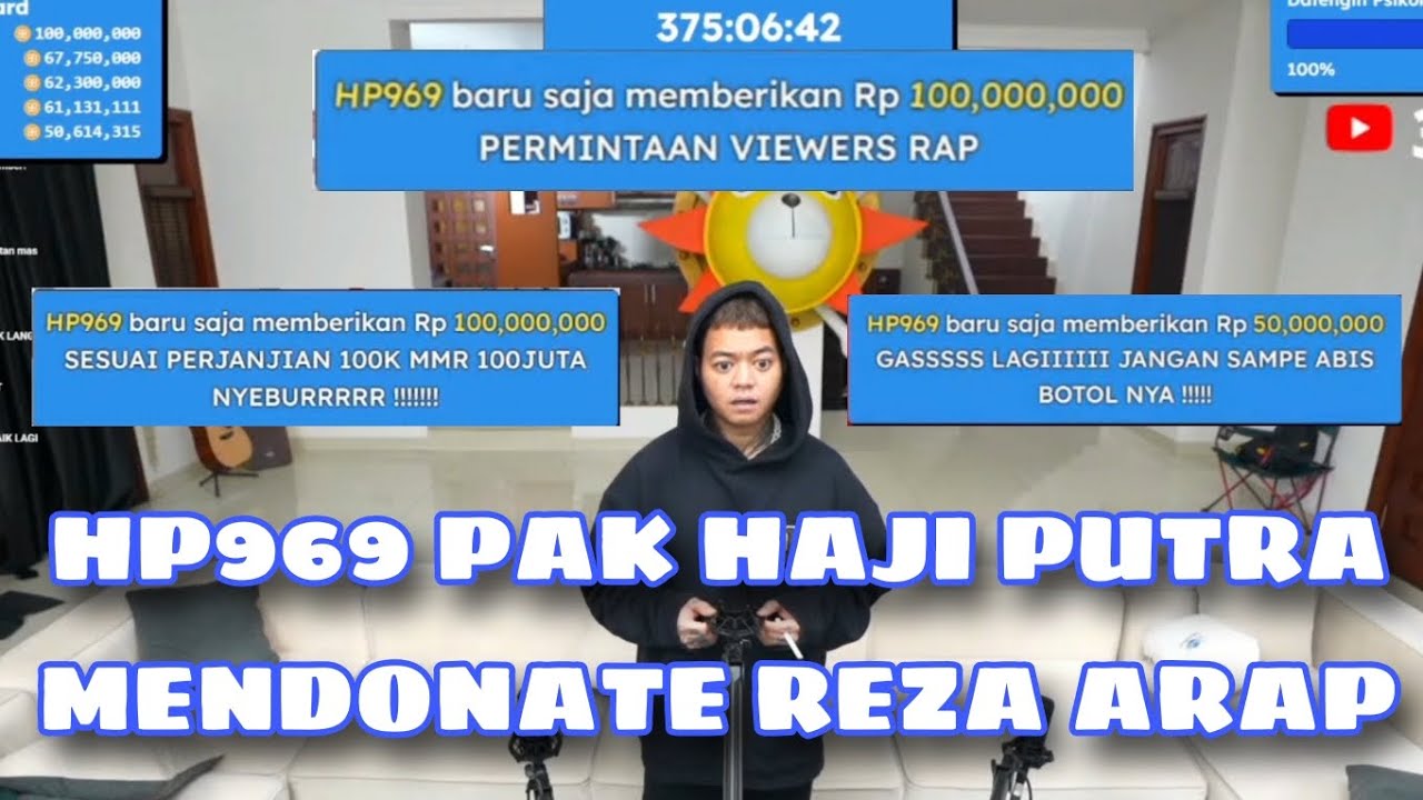 REZA ARAP BENGONG DI DONATE PAK HAJI PUTRA HP969 MARAPTHON SEASON 2 #MARAPTHON2 #AAACLAN