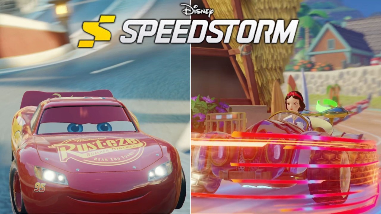 Disney Speedstorm (PC) // Online Races - Season 18 Cars (Lightning McQueen, Snow White, EVE)