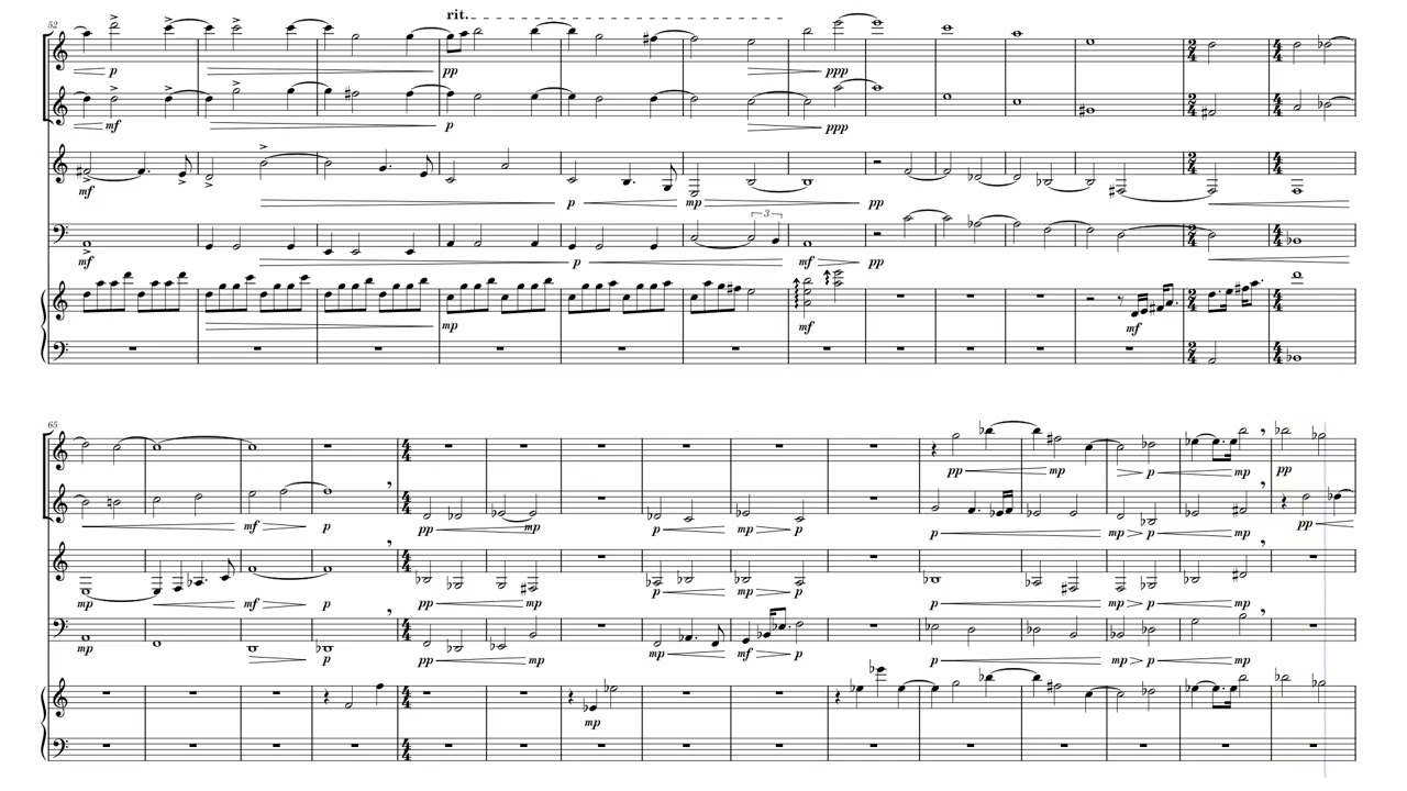 Darkening Sky – Piece for Wind Quartet + Harp