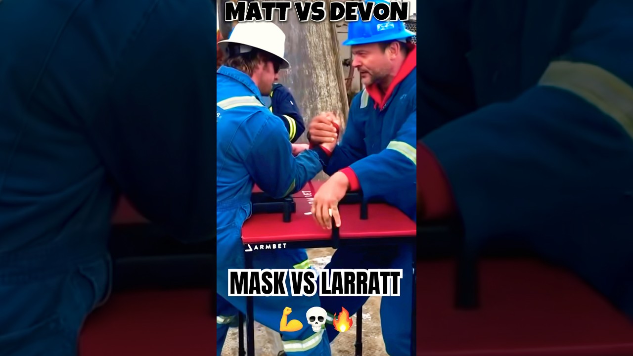 Matt Mask vs Devon Larratt! Crazy armwrestling training practice!💪💀🔥