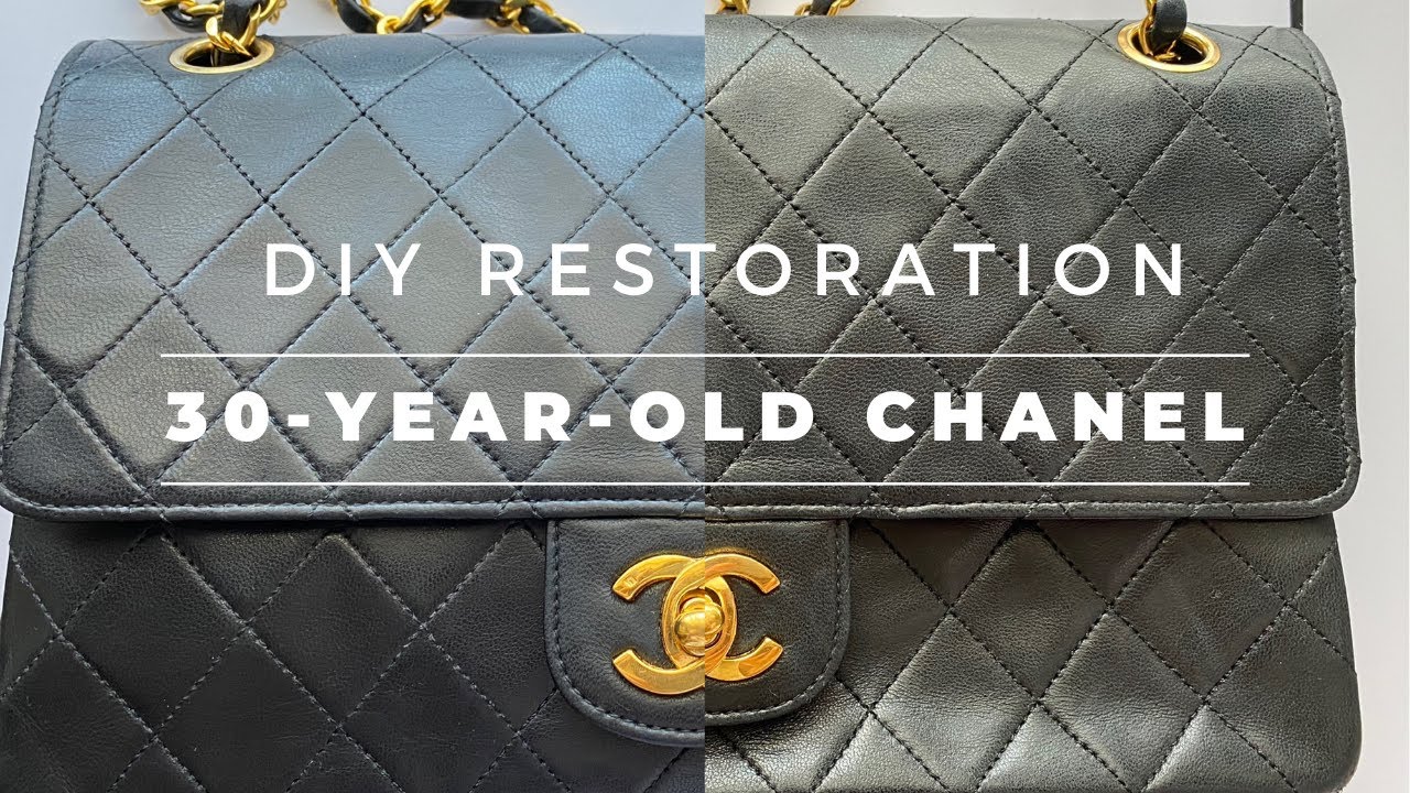 DIY restoration of 30-year-old Chanel classic double flap bag