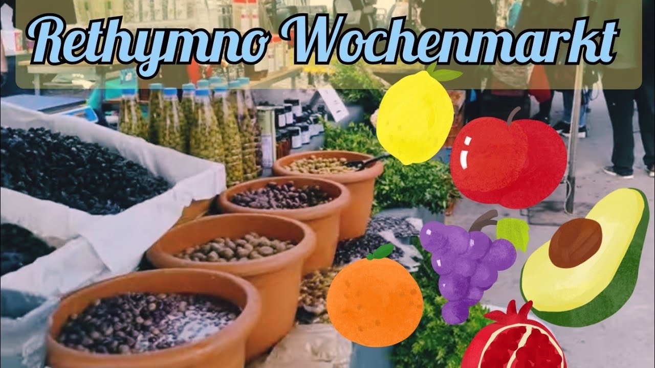 Kreta, Rethymno, Crete,der Wochenmarkt, the fruit and vegetables market, jeden Donnerstag!