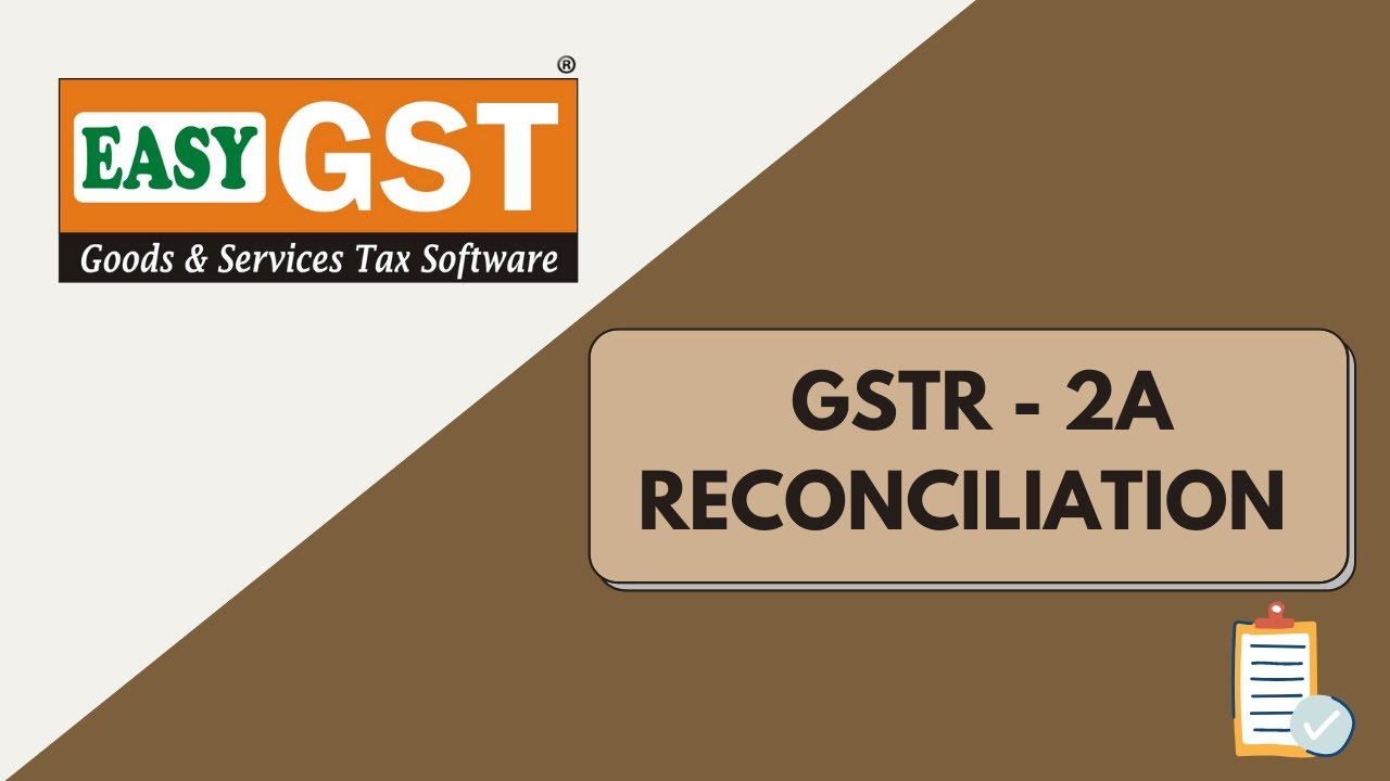 GSTR2A RECONCILIATION IN SIMPLEST WAY BY EASYGST SOFTWARE