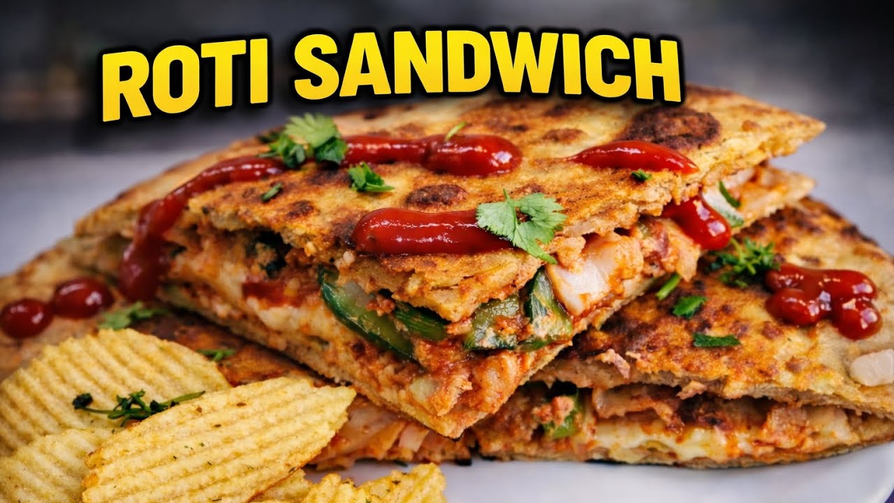 Roti sendwich|Sendwich recipe|Breakfast recipe Sendwich recipe new recipe 