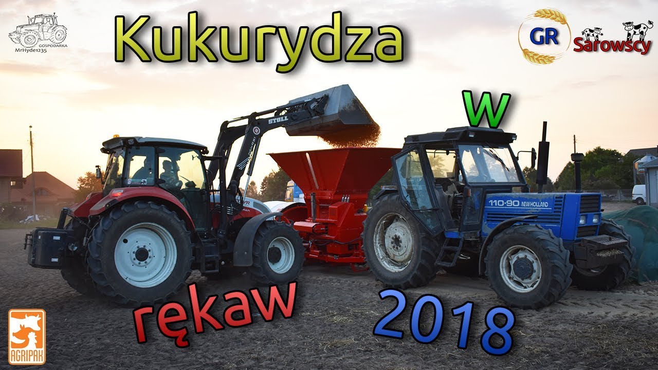 100 ton kukurydzy w rękaw 2018 z firmą Agripak ■GR Sarowscy■ ▌NEW HOLLAND & STEYR & DF▐ ●Hesper●