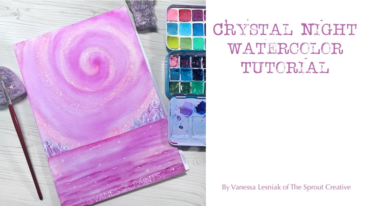 Crystal Nights   Watercolor Tutorial
