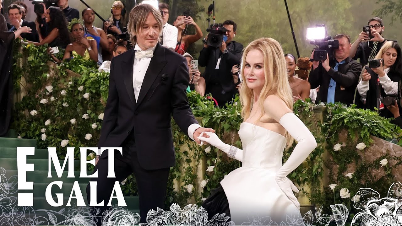 Nicole Kidman & Keith Urban MATCH in Black and White | 2024 Met Gala