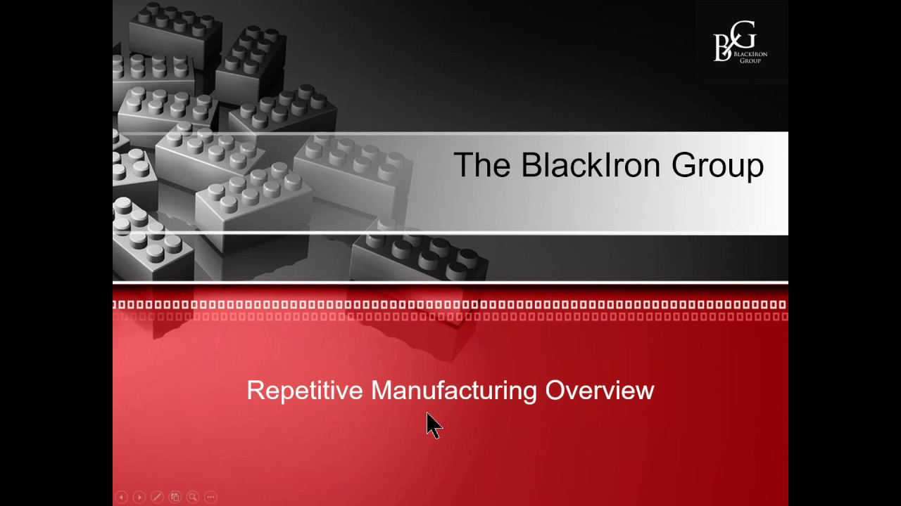 Repetitive Manufacturing Overview for Reps