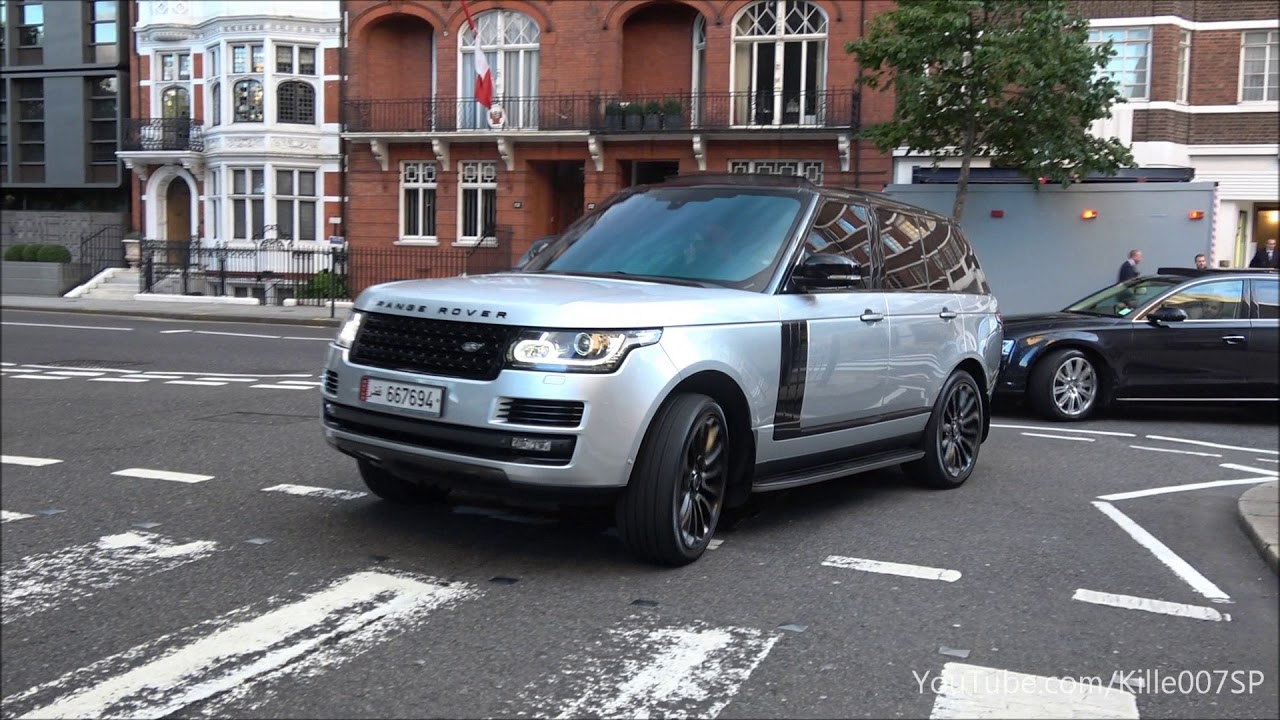 LOUD Arab Range Rover Vogue Supercharged revs & lovely sound 1080p