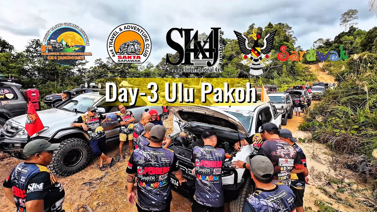 DAY-3 LAST DAY CAMP SITE ULU PAKOH // SARAWAK INTERNATIONAL 4X4 JAMBOREE // 