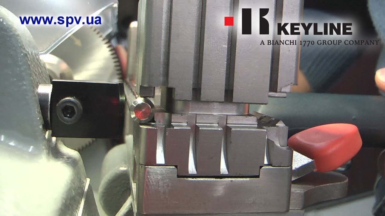 настройка станка для нарезки ключей Keyline Carat Quattro