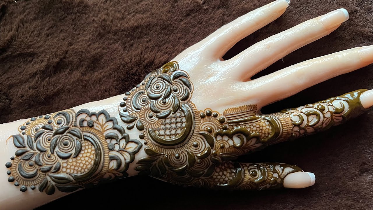 Latest Mehandi design tutorial Design for bridal mehandi # Mehndi #trending #artist #hennadesign 