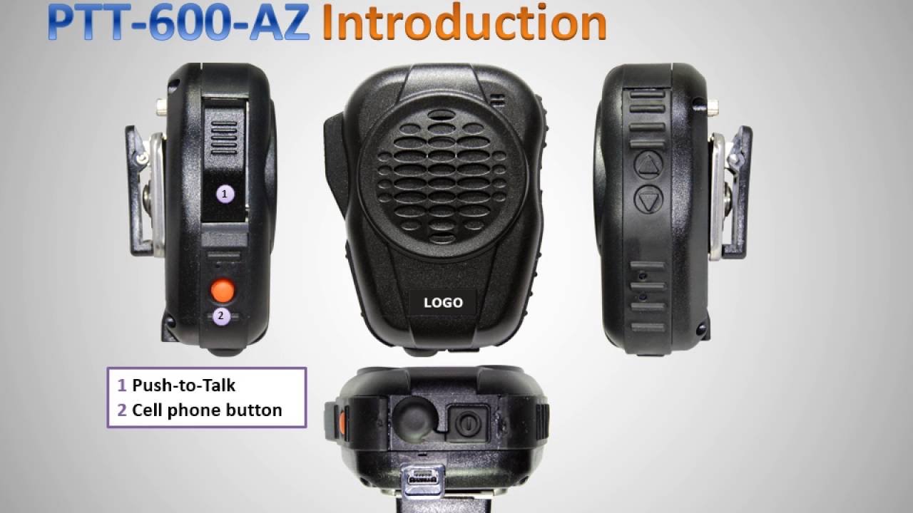 Wireless speaker microphone accessory for Zello iOS and Android