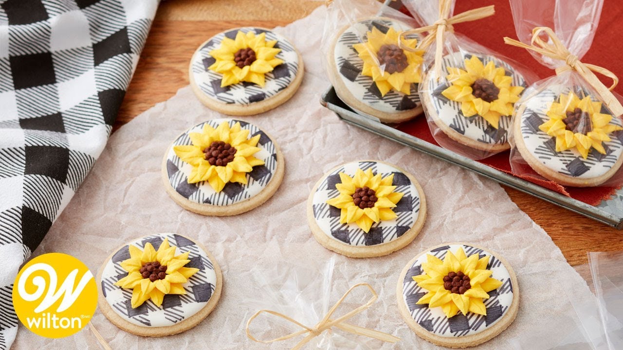 How to Make Royal Icing Sunflower Cookies | Wilton