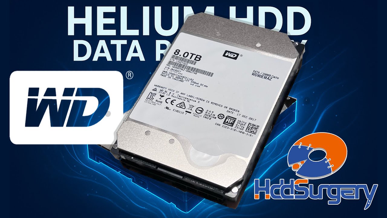 💨 Helium HDD Data Recovery – WD80EMAZ Head Swap