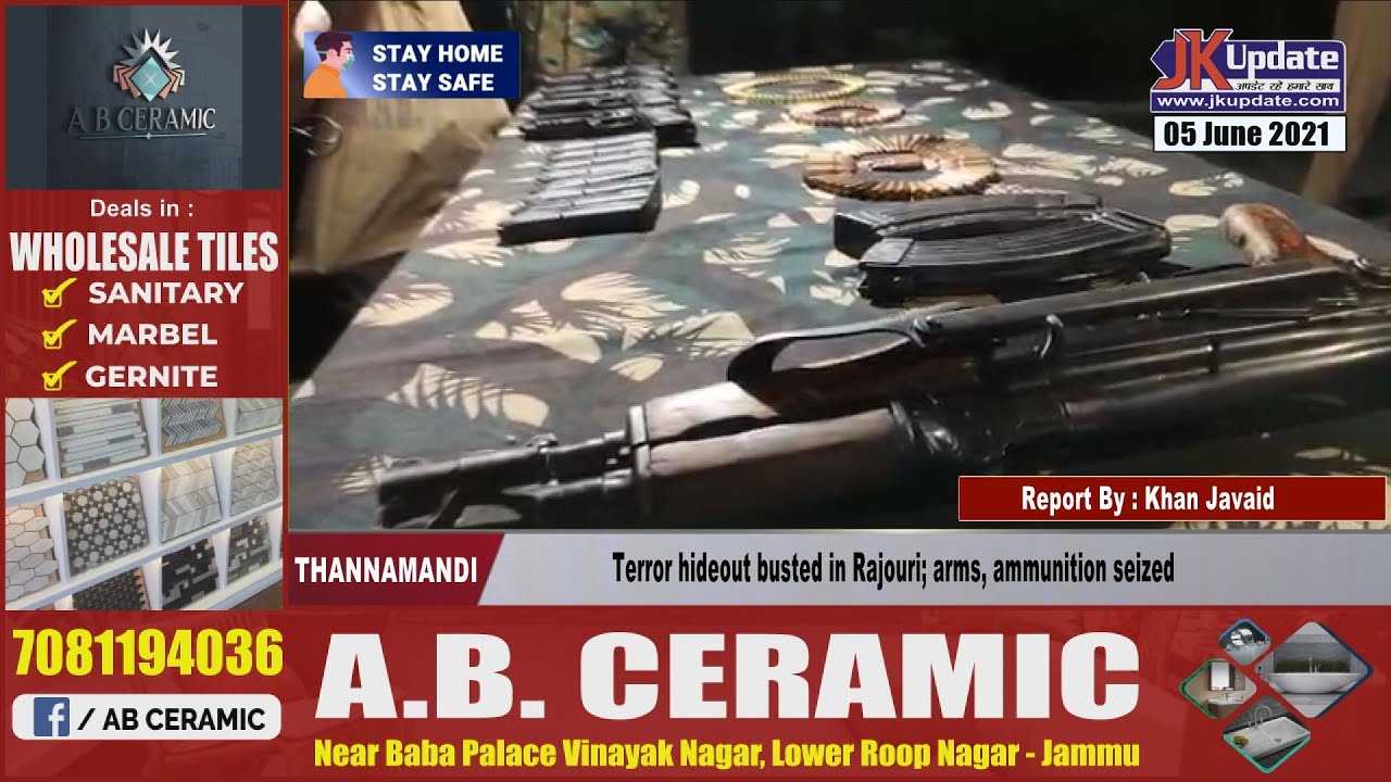 Terror hideout busted in Rajouri; arms, ammunition seized
