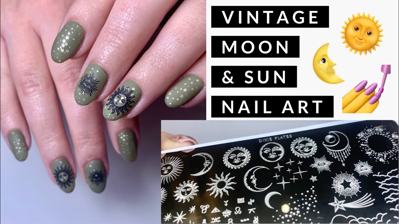 🌞🌜VINTAGE SUN & MOON NAIL ART | ISABELMAYNAILS