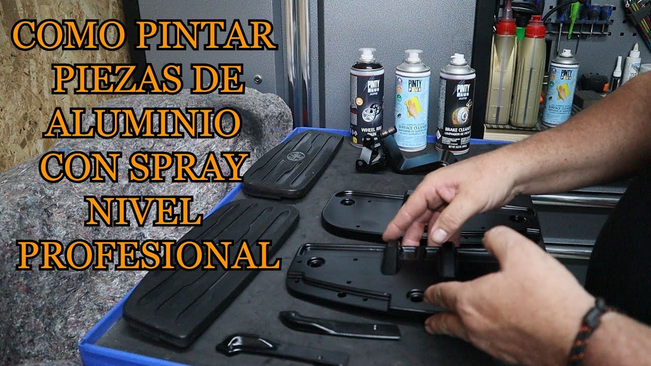 COMO PINTAR  PIEZAS DE ALUMINIO DE MI MOTO CON SPRAY  / GINESSOT
