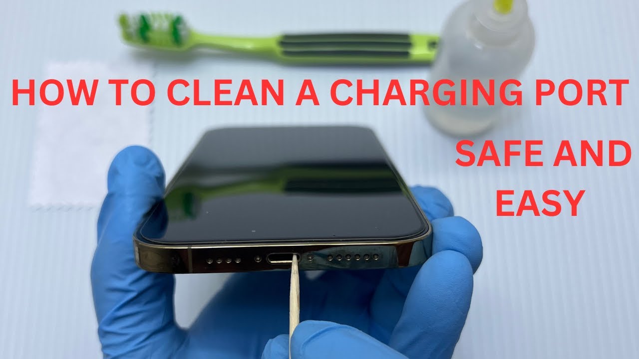 HOW TO CLEAN A CHARGING PORT ON IPHONE | HACKS TO CLEAN YOUR CELLPHONES CHARGING PORT