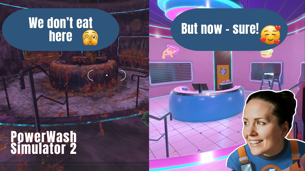 Grab your food in Roller Disco - Powerwash Simulator 2