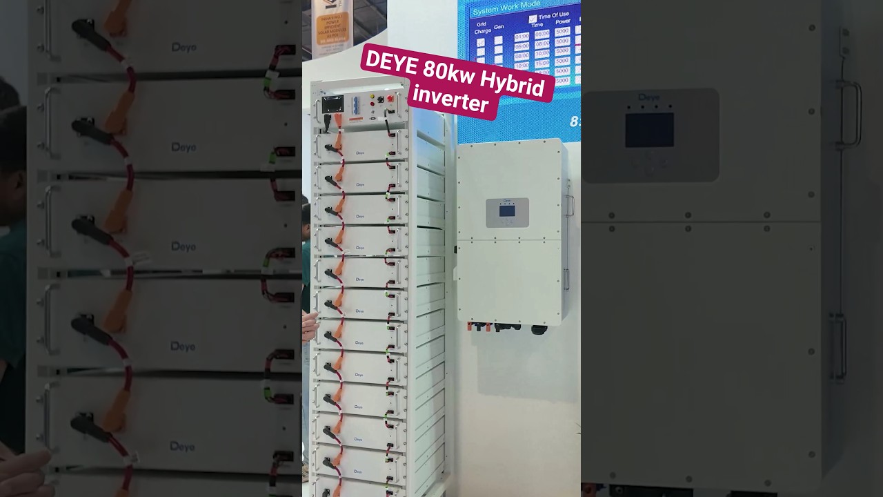 Deye 80kw hybrid inverter Replace Diesel Generators with High-Capacity Battery Backup Systems