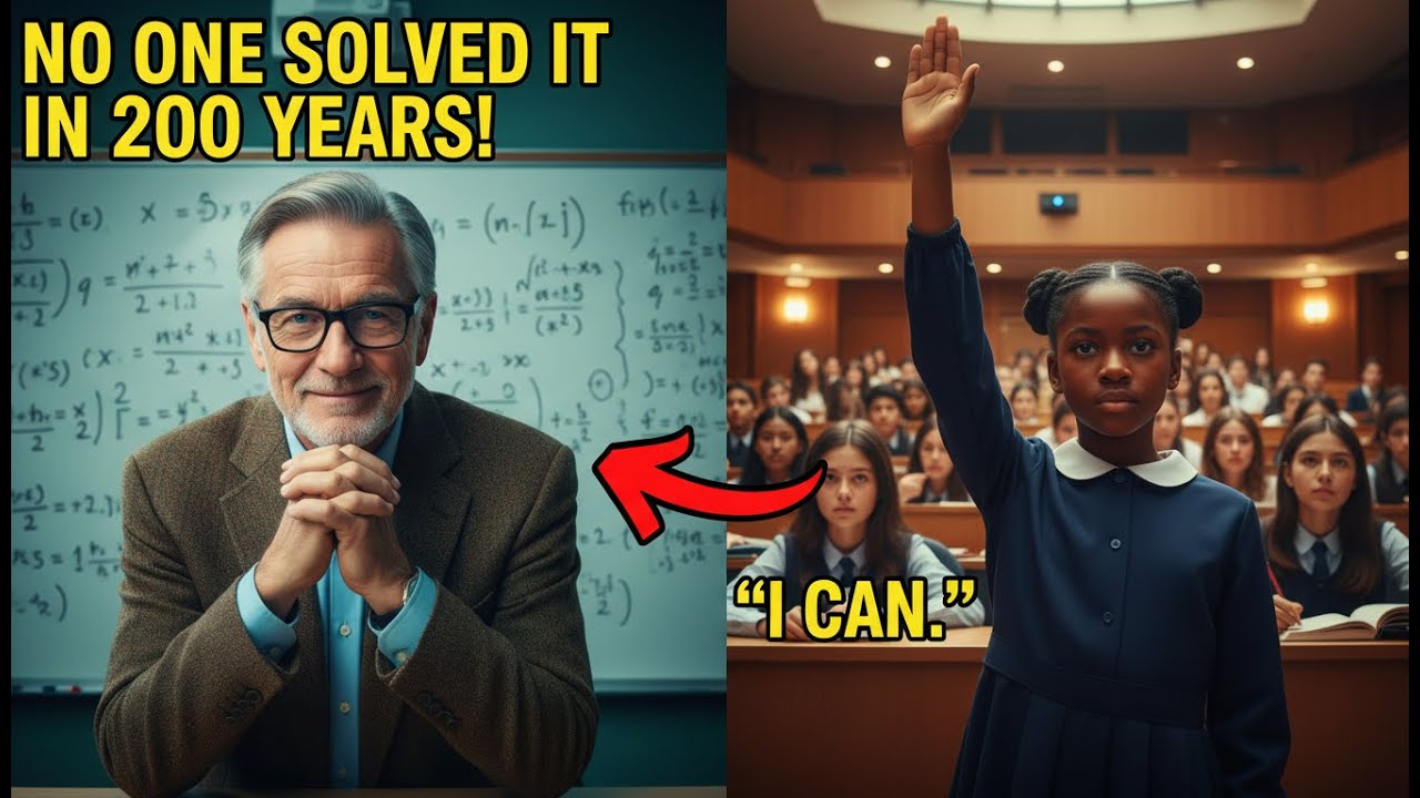 Professors Declared Math Problem Unsolvable in 200 Years — Black Girl Raised Hand, Room Erupted